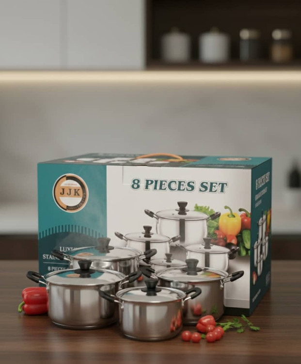 قابلمه استیل 8 پارچه ضد زنگ دارای استاندارد ملی هند