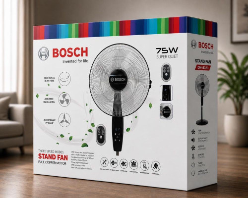پنکه ایستاده کنترل دار بوش BOSCH مدل STAND FAN